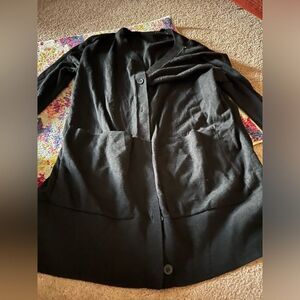 Cos xs black oversized cardigan.